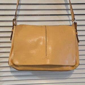 Francesco Biasia Tan Leather Shoulder Bag